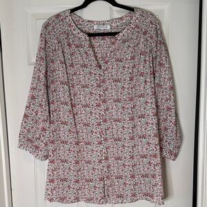 Rose & Olive Floral Blouse